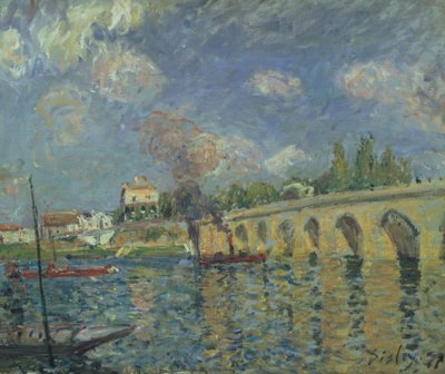 El puente, 1871 de Alfred Sisley